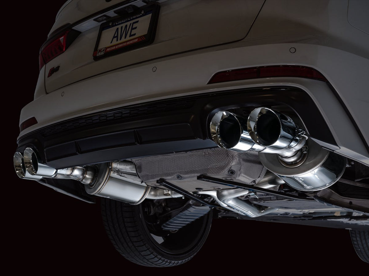 AWE Touring Edition Exhaust for Audi C8 S6/S7 - 4.5" Chrome Silver Tips