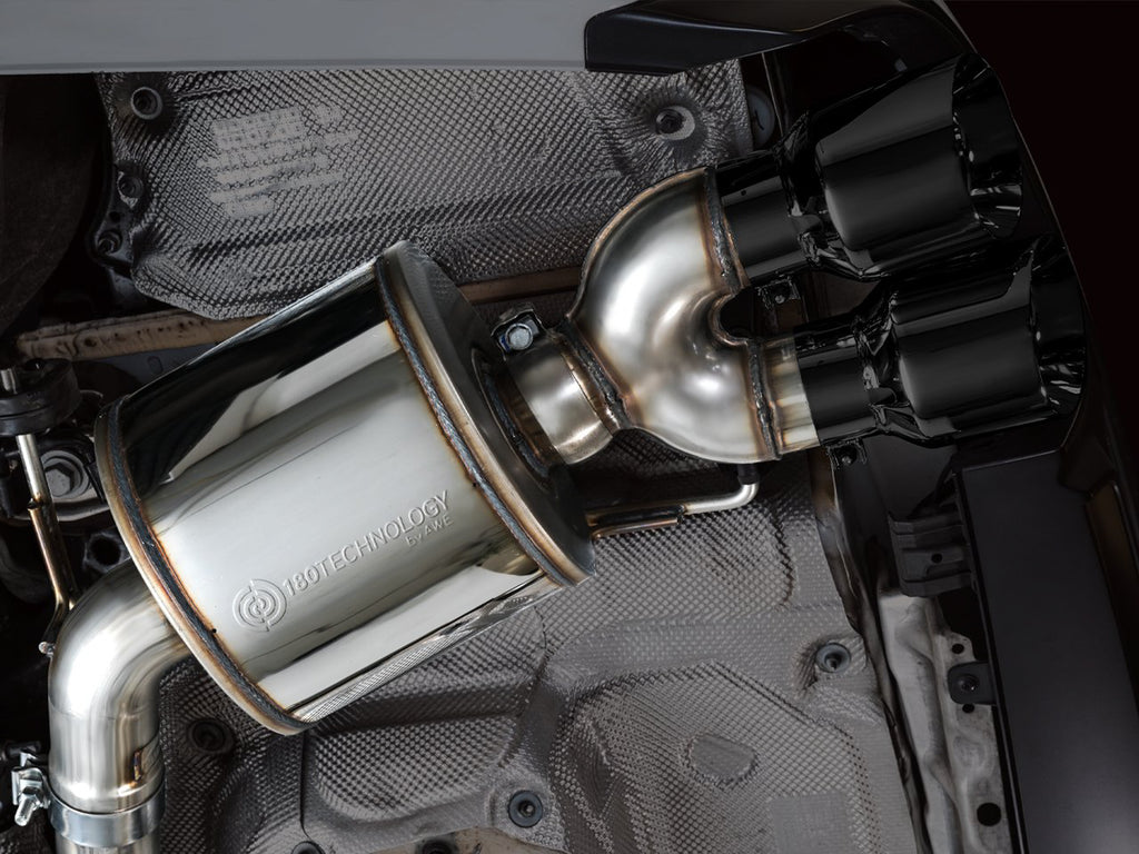 AWE Touring Edition Exhaust for Audi C8 S6/S7 - 4.5" Diamond Black Tips