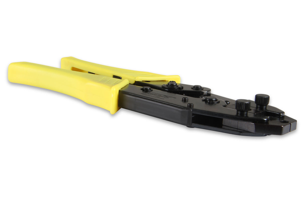 Heavy Duty Professional Crimp Tool - 300+ - Ratcheting crimp tool for spark plug wires and other electrical connectors.