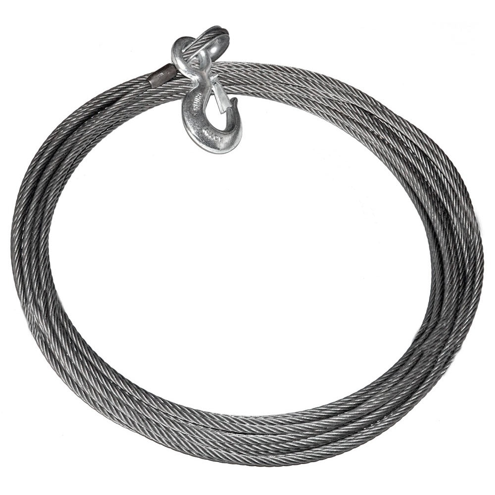 Replacement Steel Winch Rope - 3/8 in x 98.4 ft (30 m), EIPS