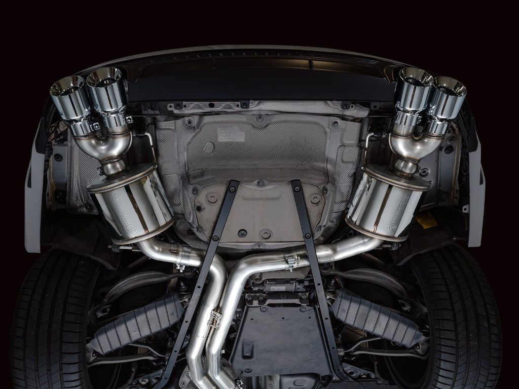AWE Touring Edition Exhaust for Audi C8 S6/S7 - 4.5" Chrome Silver Tips