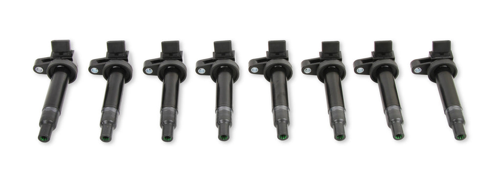 Ignition Coils - 1998-2010 Toyota, 4.7L/Lexus 4.3L, V8 Engines, 8-Pack, Black - Fits 1998-2010 Toyota,Lexus 4.3L/4.7L, V8 Engines, 8-Pack, Black