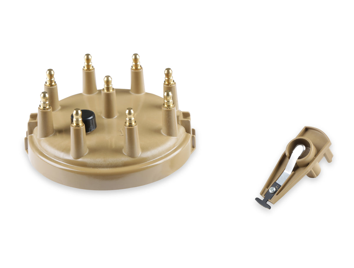 Distributor Cap & Rotor Kit - HEI Style - Tan - high performance HEI style, tan cap and rotor kit