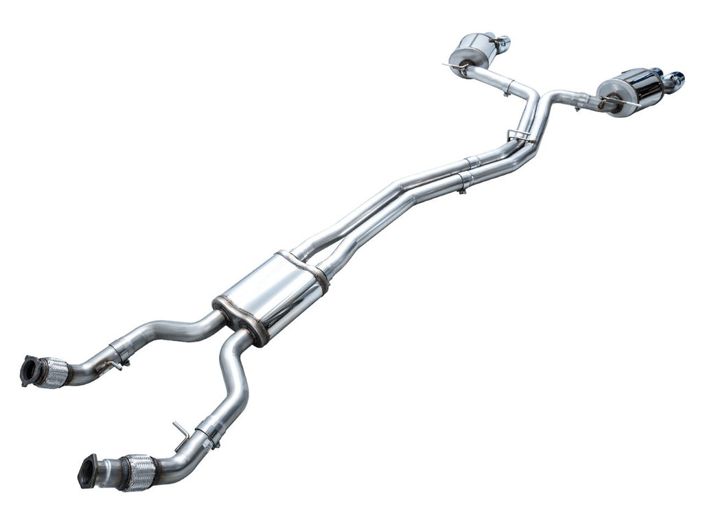 AWE Touring Edition Exhaust for Audi C8 S6/S7 - 4.5" Chrome Silver Tips