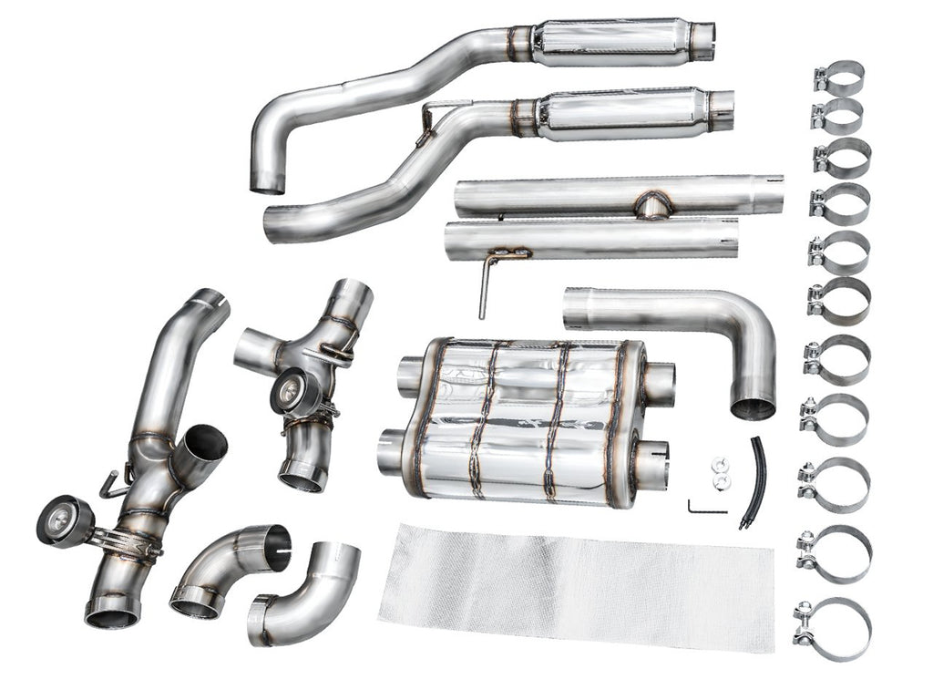 AWE SwitchPath Exhaust for Wrangler 392 - Quad BashGuards