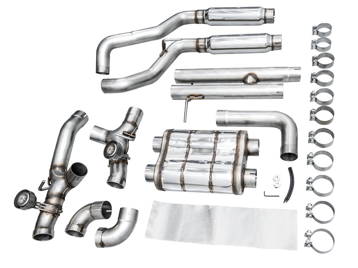 AWE SwitchPath Exhaust for Wrangler 392 - Quad BashGuards