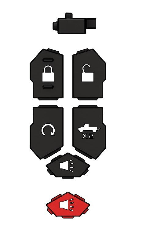 Injection Fob IF018 (2019+ Chevy/GMC Truck) - GRAY