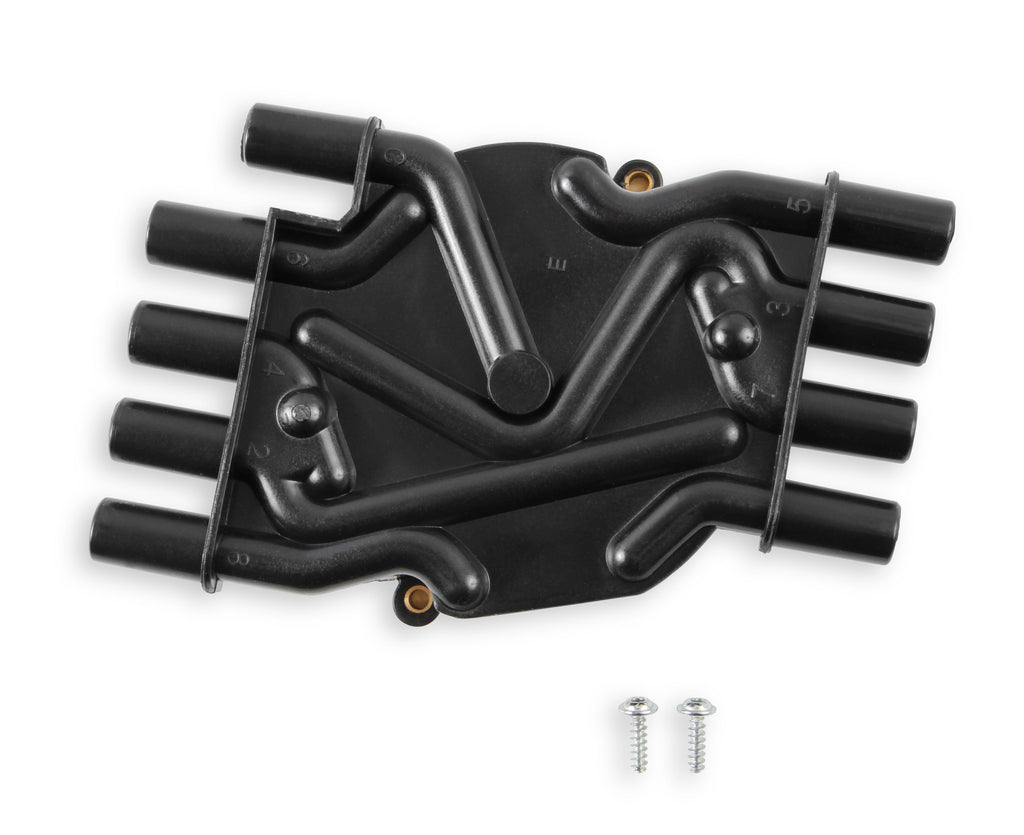 Distributor Cap - Chevy / GMC Vortec - V8 - Female - Socket Style - Crab - Black - 120141 distributor cap is a black, socket style heavy duty cap.