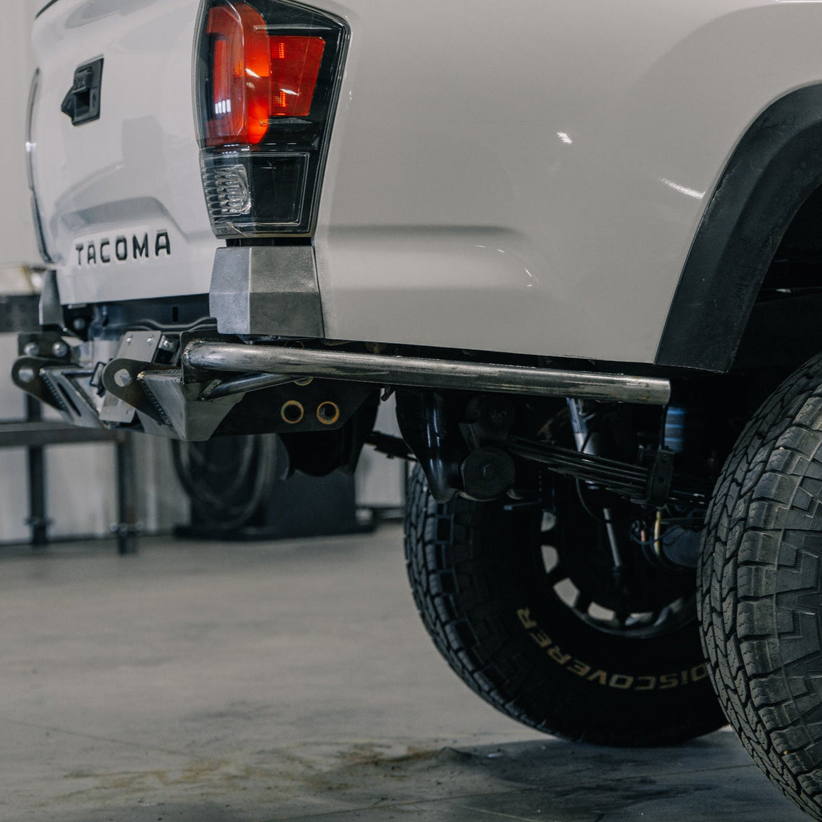 Tacoma Rock Runner High Clearance  Rear Bumper / 3rd Gen / 2016-2023 / Raw / Single Tube Sides