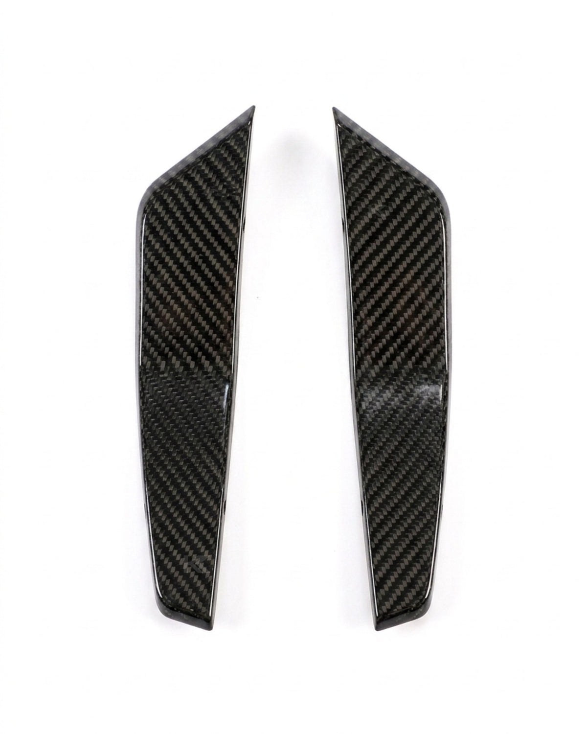 2020–2021 Audi RS7 C8 Sportback ABT Style Front Bumper Canards – Dry Carbon Fiber
