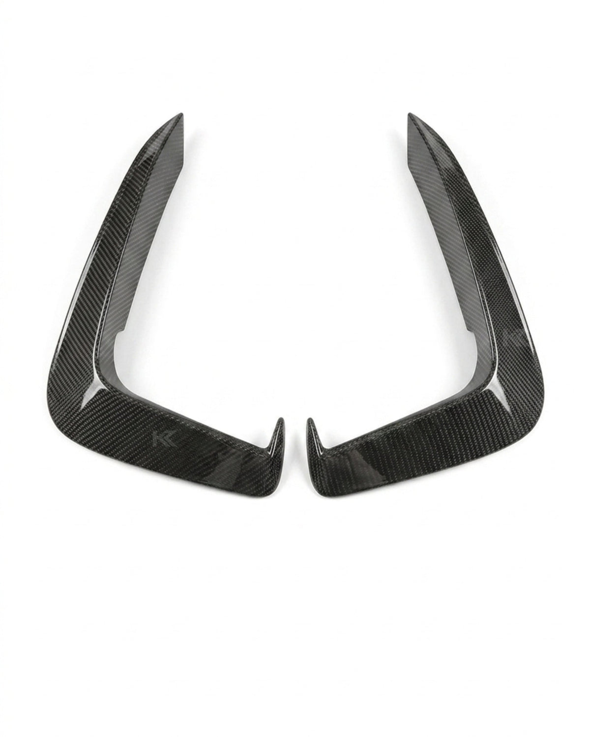 2017–2019 Audi A5 S-Line / S5 B9 Front Bumper Canards – Carbon Fiber