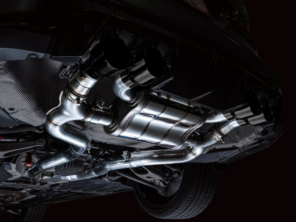 AWE SwitchPath Catback Exhaust for BMW G8X M3/M4 - 4.5" Diamond Black Tips