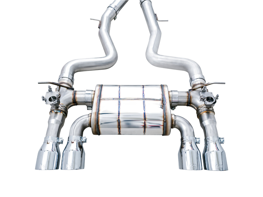 AWE SwitchPath™ Catback Exhaust for BMW F8X M3/M4 - 4" Chrome Silver Tips
