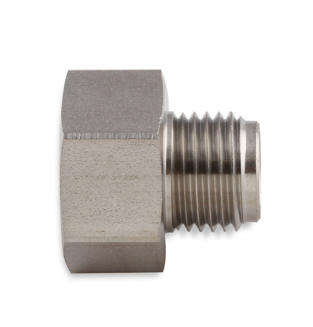 Hardline Reducer - Stainless Steel - 9/16"-18 Inverted Flare Male to 3/8"-24 Inverted Flare Female for 3/16" Tubing
