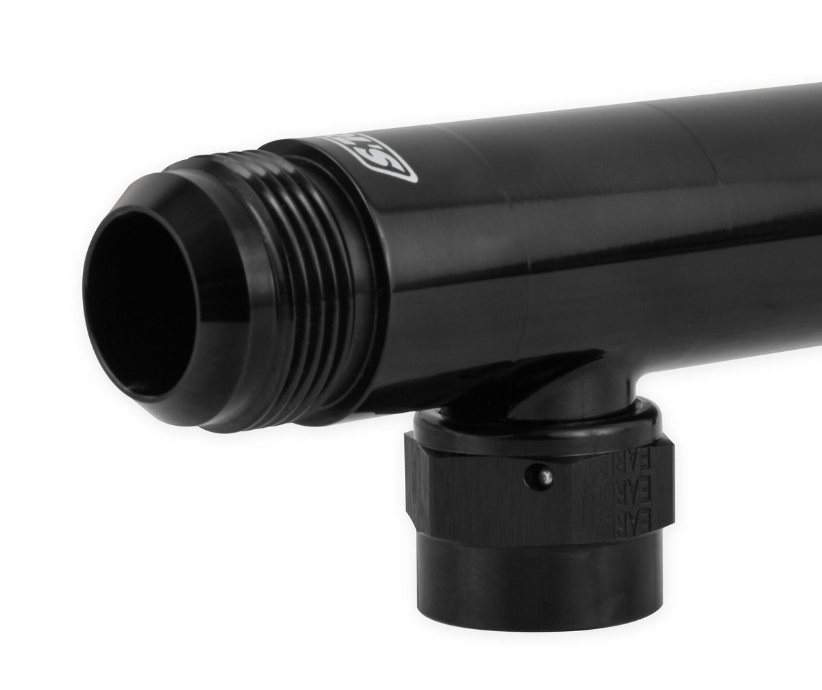Adjustable Length Range - 6.8" to 10.5" (c/l to c/l of -12 Swivels), Billet Aluminum w/ (2) O-ring seals.  Ideal for use w/ LS0022ERL & Remote Mounted Electric Water Pump.