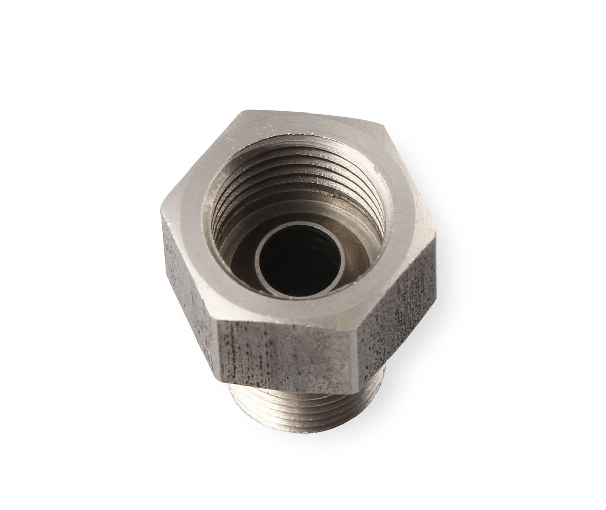 Hardline Adapter - Stainless Steel - 1/8" NPT Male to 7/16"-24 Inverted Flare Female