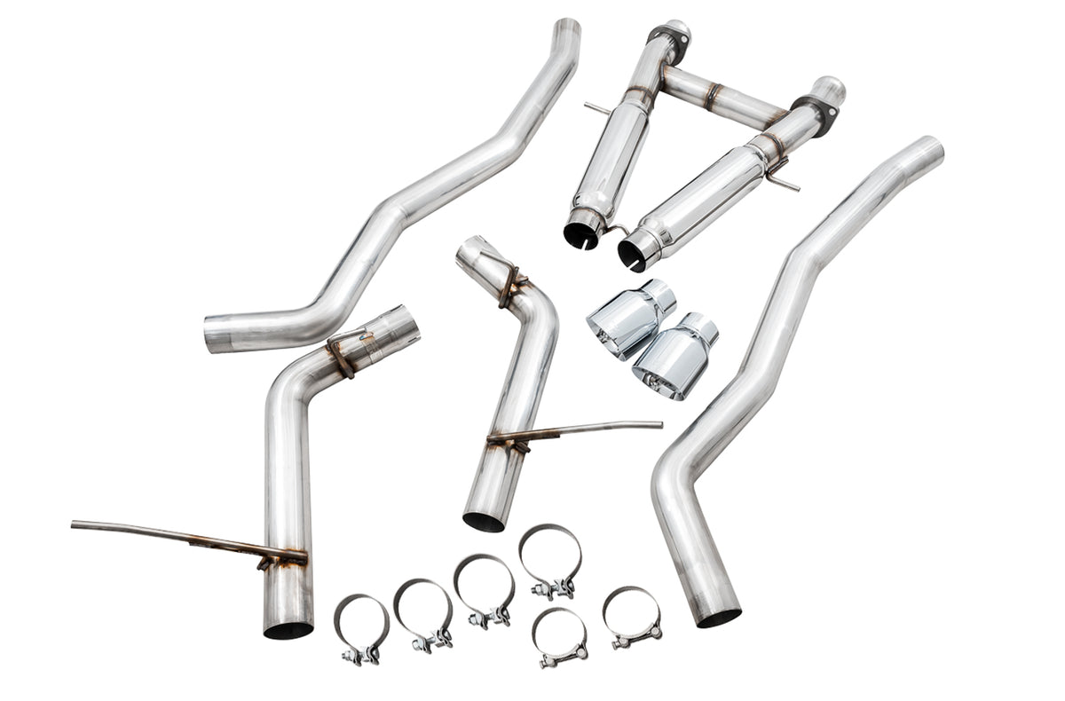 AWE Track Edition Exhaust for Jeep Grand Cherokee SRT - Chrome Silver Tips