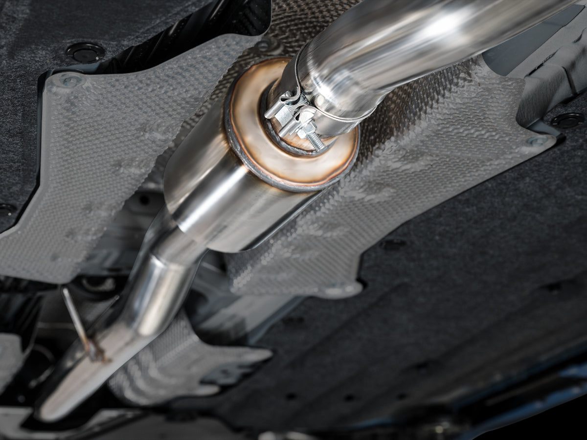AWE Track Edition Exhaust for FL5 Civic Type R - Triple Chrome Silver Tips