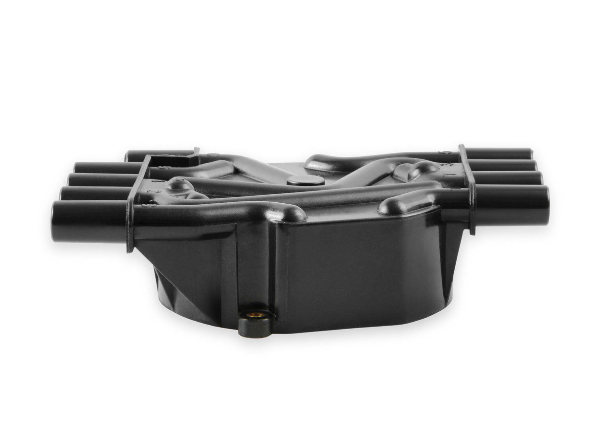 Distributor Cap - Chevy / GMC Vortec - V8 - Female - Socket Style - Crab - Black - 120141 distributor cap is a black, socket style heavy duty cap.