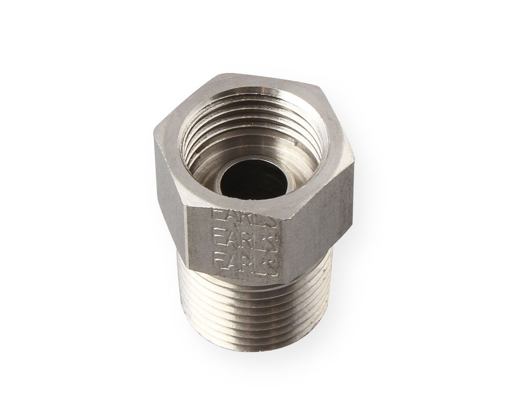Hardline Adapter - Stainless Steel - 3/8" NPT Male to 5/8"-18 Inverted Flare Female