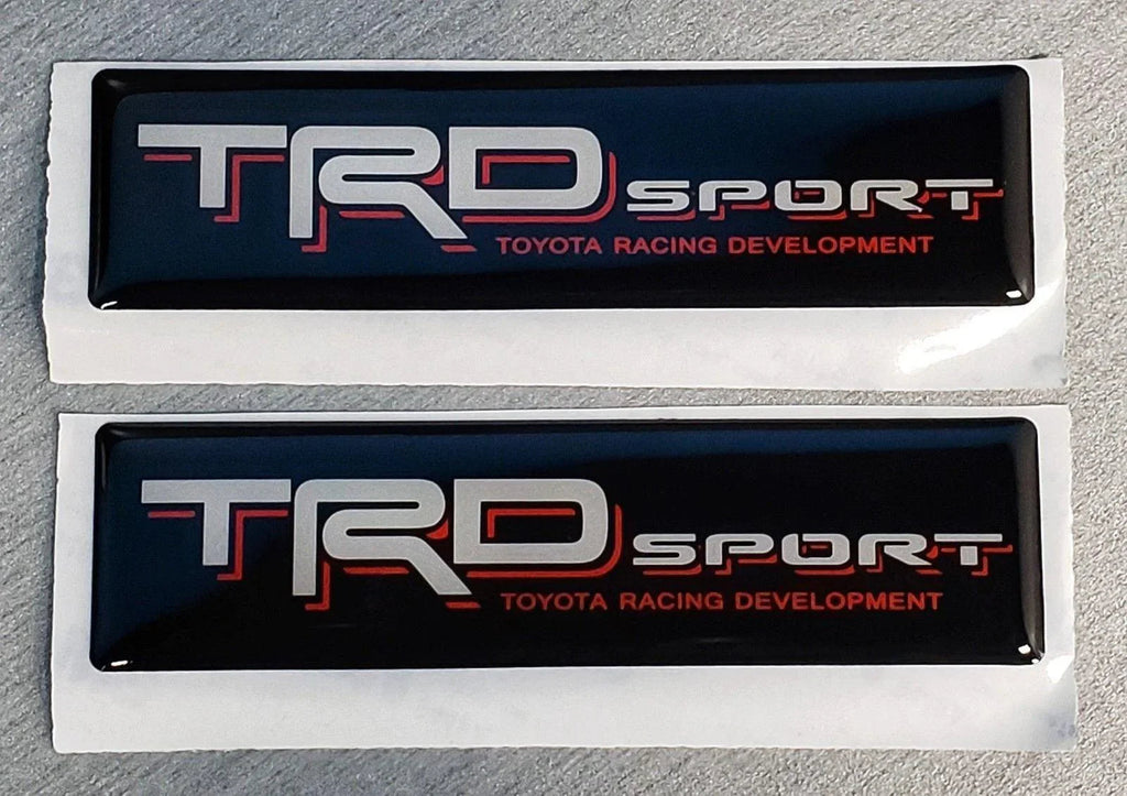 2x Domed Toyota TRD Sport Emblem Inserts for Weathertech Floor Mats Tacoma Tundra