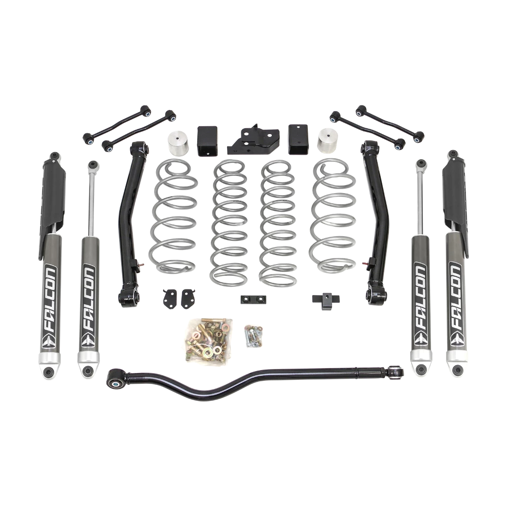 Terrain Flex 2-Arm Kit With Falcon 2.1 Monotube Shocks 2018-2026 Jeep JL Wrangler