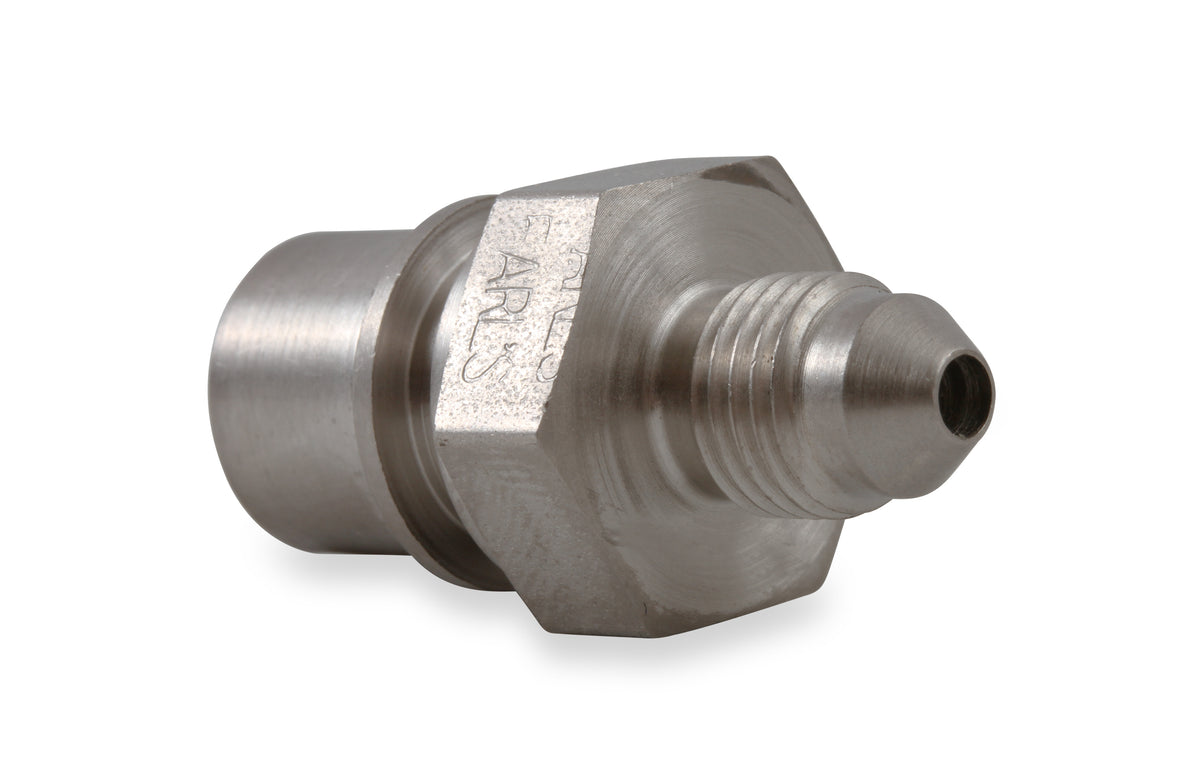 Tubing Adapter Thread Size -3AN To 3/8"-24 Female Inverted Flare 1 Per Package Electroless Nickel Plated Steel