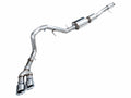 AWE 0FG Catback Side Exit Exhaust for 2021+ Tahoe/Yukon 5.3L - 4.5" Chrome Silver Tips - 3015-32007