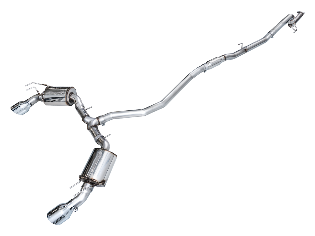 AWE 3015-32331 Touring Edition exhaust with dual Chrome Silver tips for Civic Si and Acura Integra
