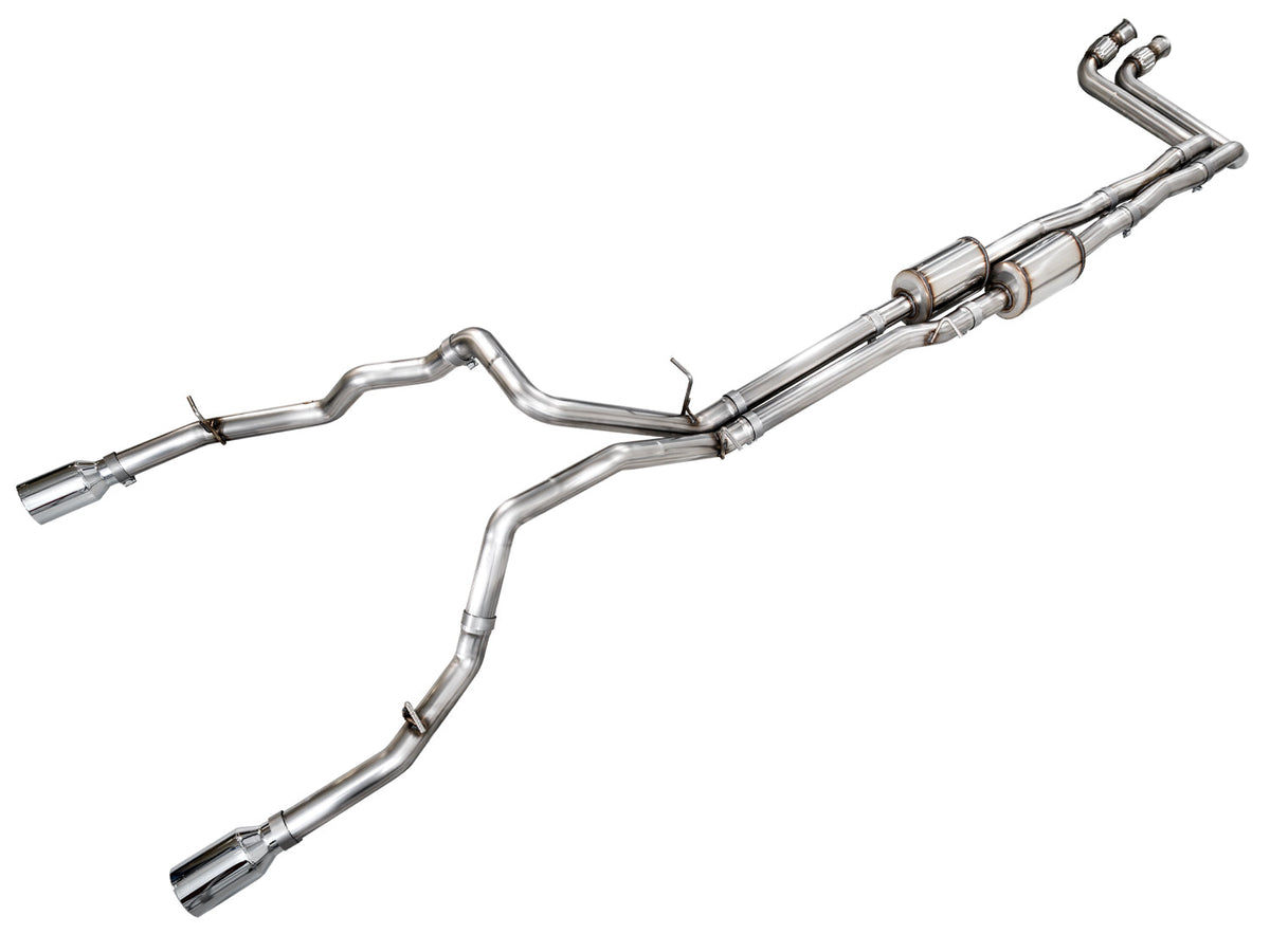 AWE 3015-32530 RAM 1500 3.0TT cat-back exhaust with Chrome Silver tips