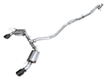 AWE 3015-33331 Touring Edition exhaust with dual Diamond Black tips for Civic Si and Acura Integra