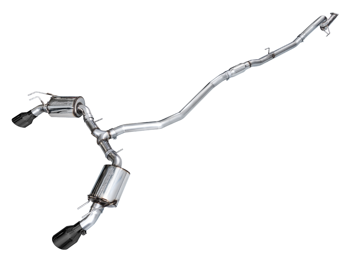 AWE 3015-33331 Touring Edition exhaust with dual Diamond Black tips for Civic Si and Acura Integra