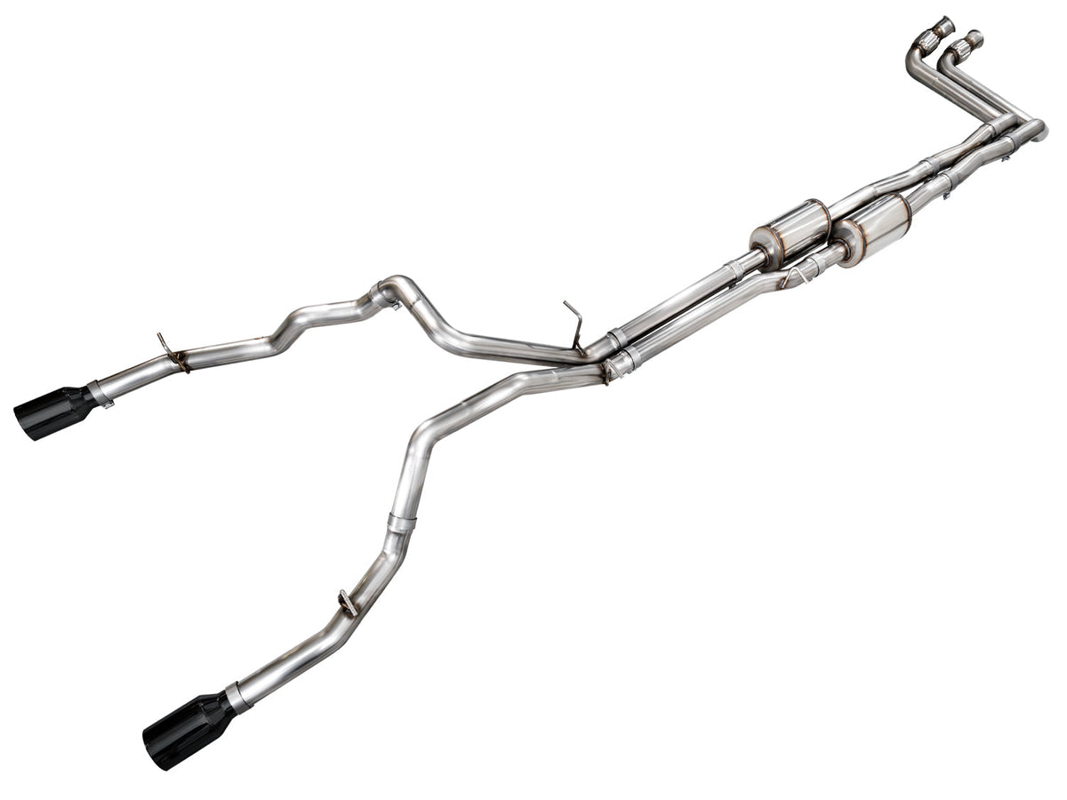 AWE 3015-33530 RAM 1500 3.0TT catback exhaust with Diamond Black tips