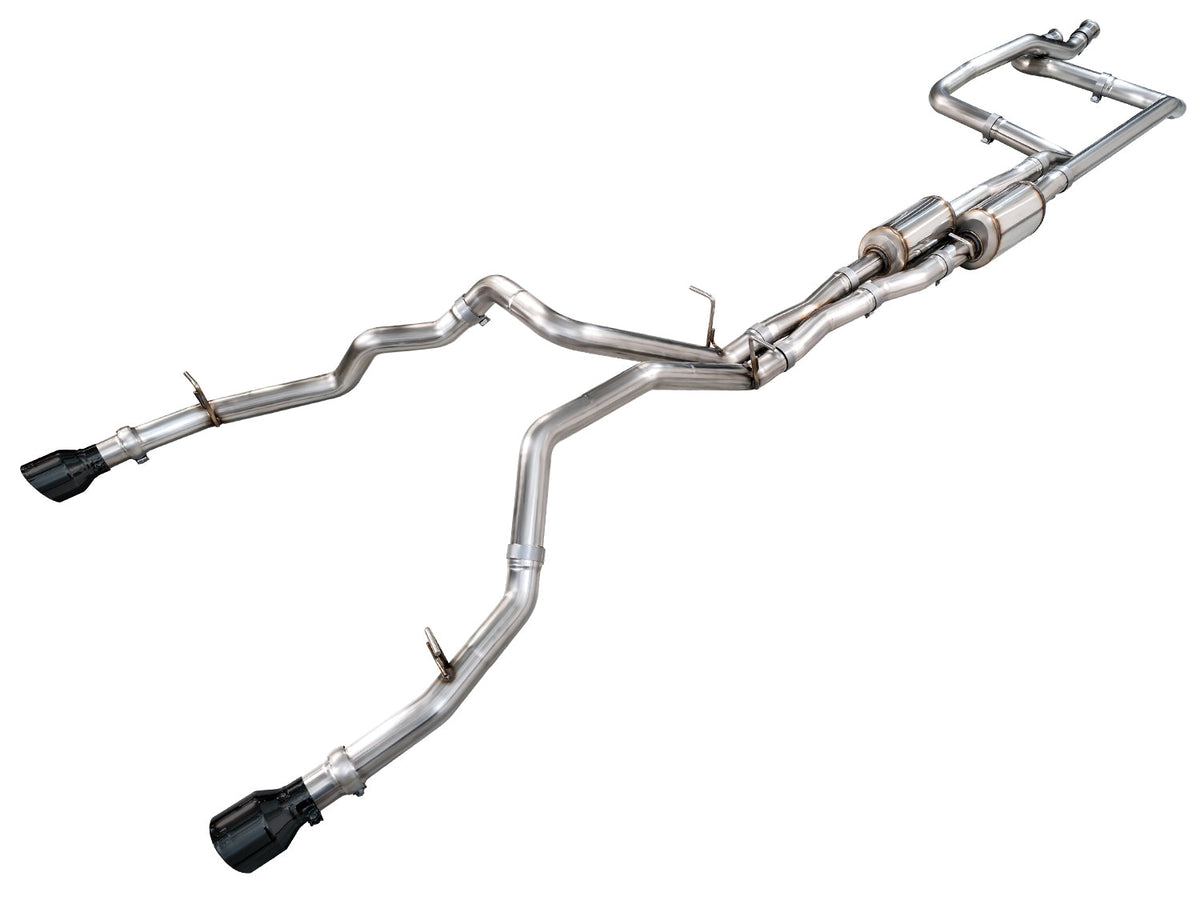 AWE 3015-33630 RAM RHO 0FG catback exhaust with Diamond Black tips
