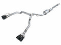 AWE 0FG Catback Split Rear Exit Exhaust for 2021+ Suburban/Yukon XL 5.3L - 4.5" Quad Diamond Black Tips - 3015-43007