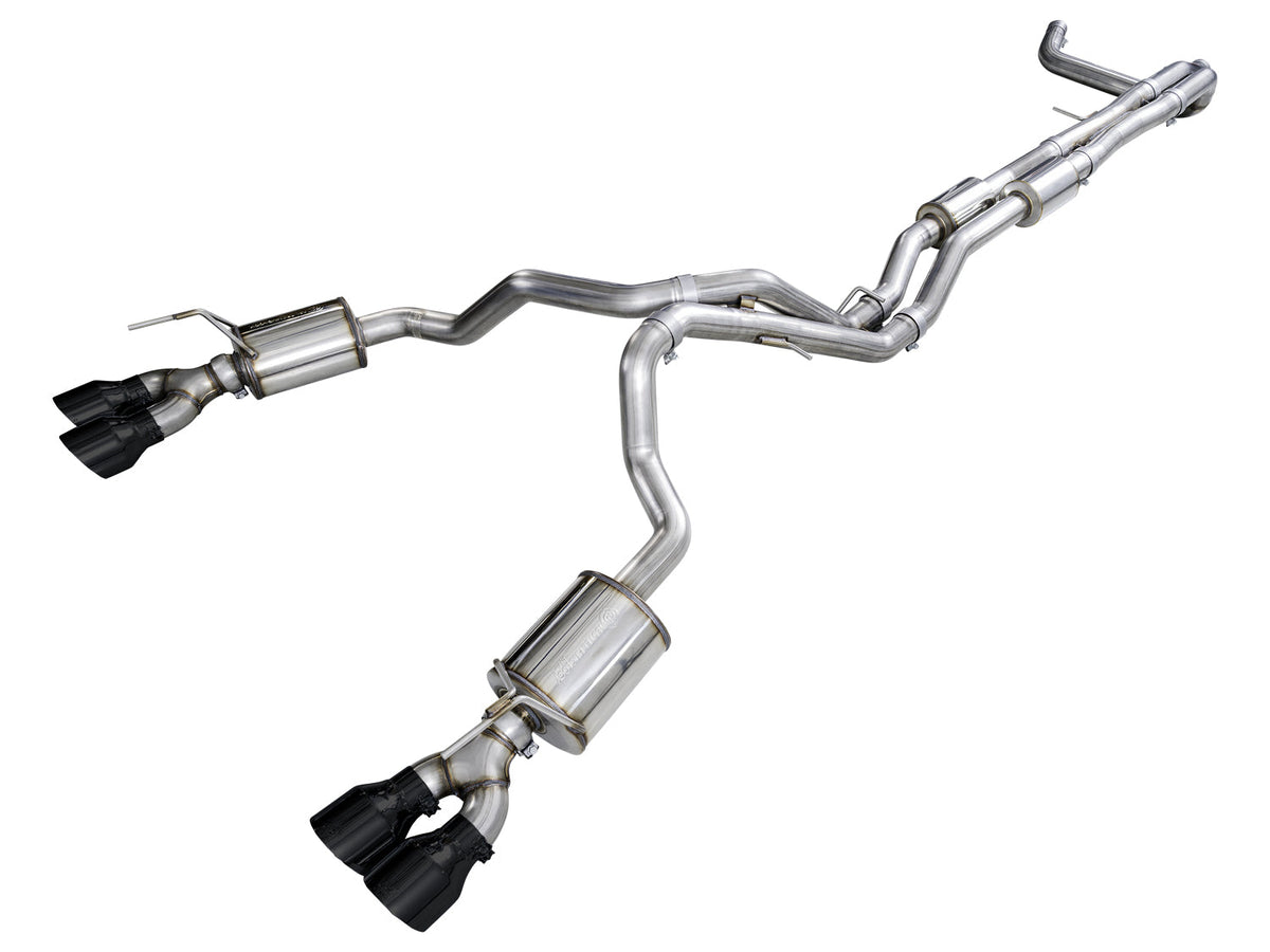 AWE 0FG Exhaust Suite for 2021+ Cadillac Escalade 6.2L - Quad Diamond Black Tips