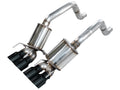 AWE Touring Edition Axleback Exhaust for '05-'08 C6 Chevrolet Corvette 6.0L/6.2L - 4.5" Diamond Black Tips