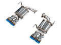 AWE Touring Edition Axleback Exhaust for VB Subaru WRX - 4" Vapor Blue Tips