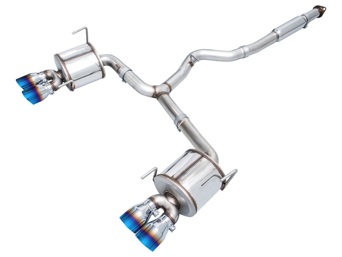 AWE Touring Edition Catback Exhaust for VB Subaru WRX - 4" Vapor Blue Tips