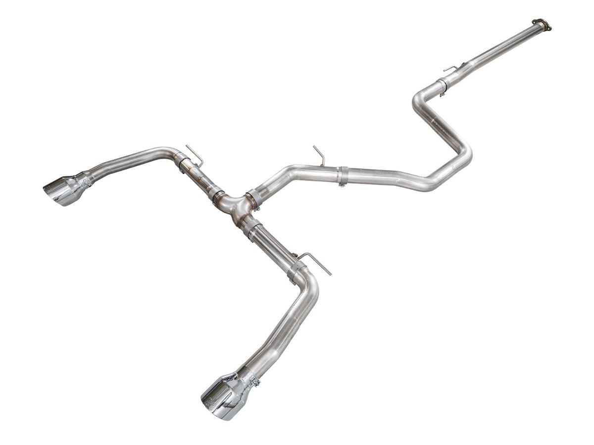 AWE Track Edition Exhaust for Elantra N - Chrome Silver Tips