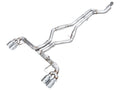 AWE Track Edition Exhaust for G42 M240i - 4" Chrome Silver Tips