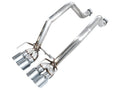 AWE Track Edition Axleback Exhaust for C6 Chevrolet Corvette Z06/ZR1 - 4.5" Chrome Silver Tips