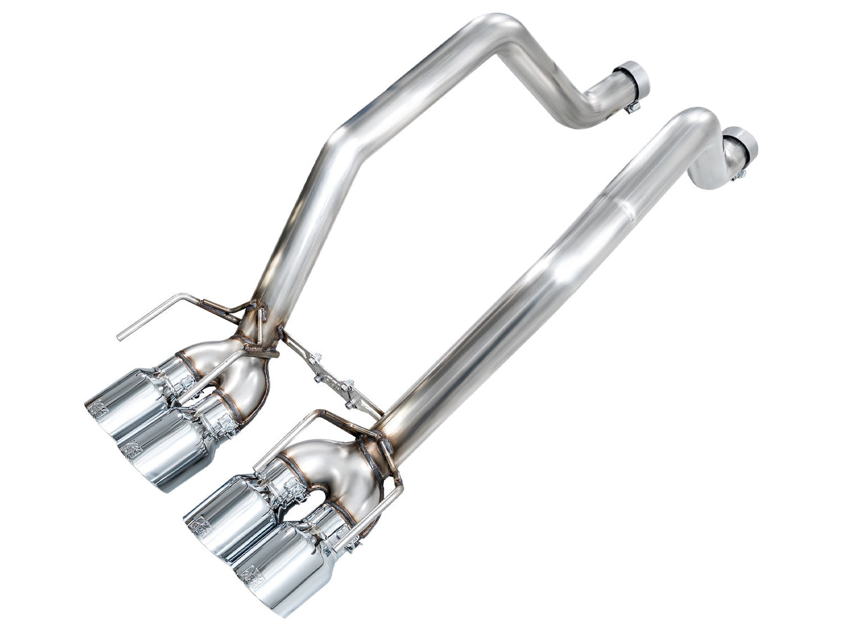 AWE Track Edition Axleback Exhaust for C6 Chevrolet Corvette Z06/ZR1 - 4.5" Chrome Silver Tips