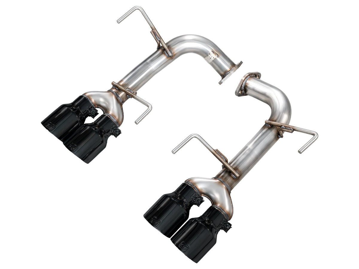 AWE Track Edition Axleback Exhaust for VB Subaru WRX - 4" Diamond Black Tips