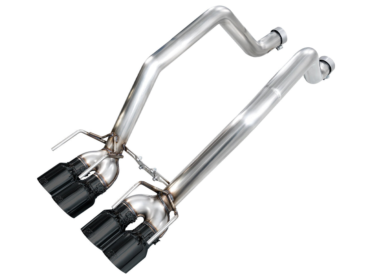 AWE Track Edition Axleback Exhaust for C6 Chevrolet Corvette Z06/ZR1 - 4.5” Diamond Black Tips