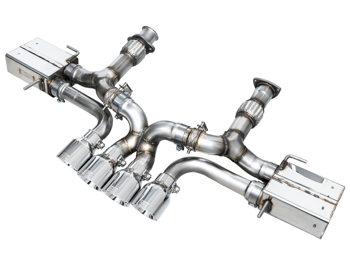 AWE SwitchPath Exhaust for C8 Corvette Z06 - 4.5" Chrome Silver Tips