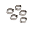 Clamps for 3/8" Vapor Guard Hose - Crimp Style Clamps w/ 2 Ears, Package of 5