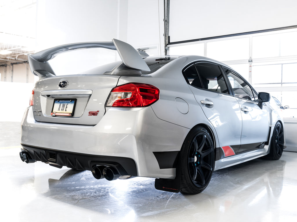 AWE Touring Edition Exhaust for VA STI / GV WRX / GV STI Sedan - 4" Diamond Black Quad Tips
