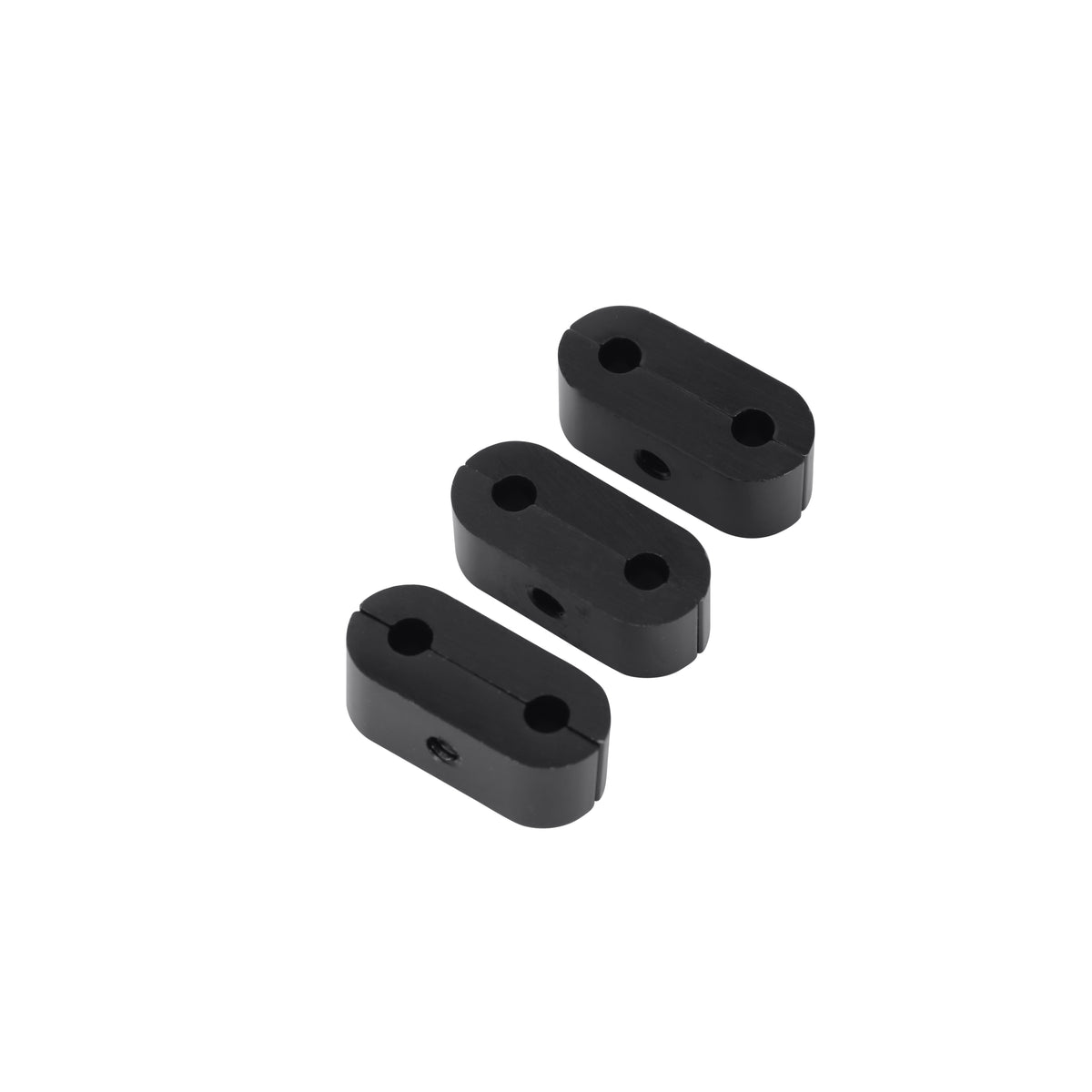 Hose & Tubing Separator, 3/16", Package of 3, Black Anodized