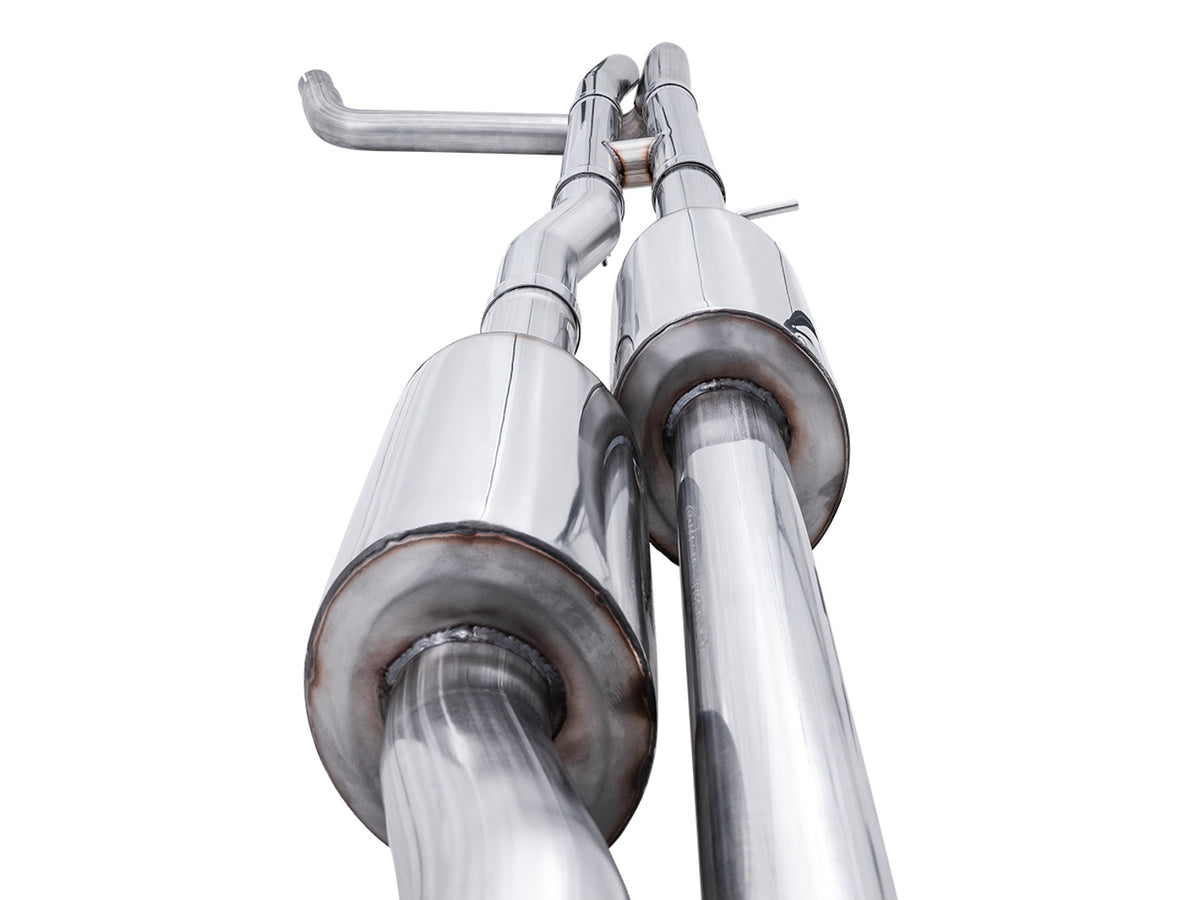 AWE 0FG Catback Exhaust for 4th Gen Silverado/Sierra 1500 6.2L (with bumper cutouts) - 4" Chrome Silver Tips